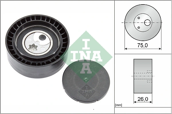 Tensioner Pulley, V-ribbed belt